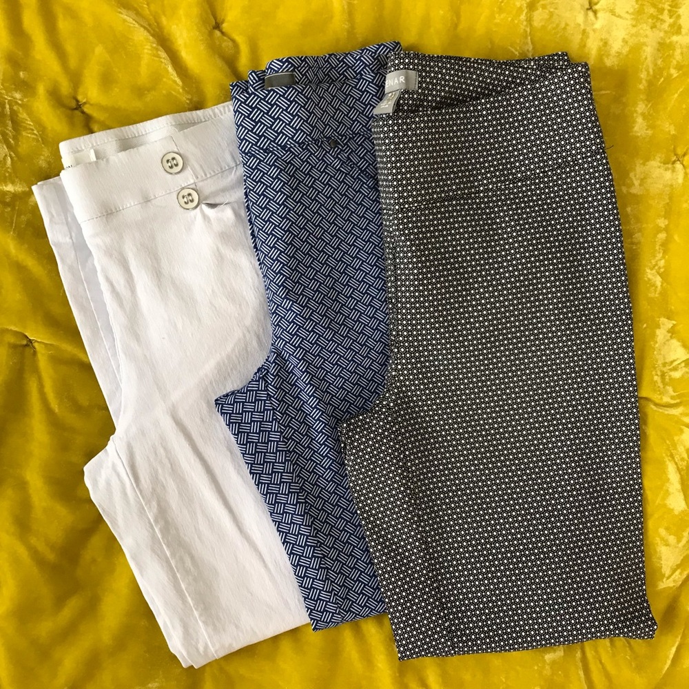 Bundle of 3 skinny cropped dress work pants NWOT